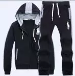 ralph lauren hommes survetement 2019U mode italienne capuche pas cher gris noir